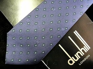 ♪今週の特売980円～♪2547♪良品【dunhill】ダンヒル【菱形 ダイヤ dロゴ 柄】ネクタイ♪