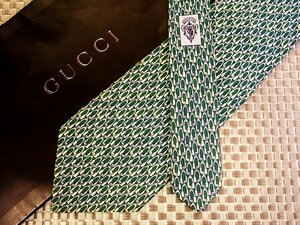 【在庫処分セール】●特売●FK9136W●GUCCI グッチ【鐙 あぶみ 馬具 金具 総柄】ネクタイ●