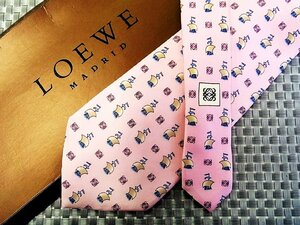 [ stock disposal sale ]* bargain sale *FK9182W* Loewe [ boat sailing boat vehicle total Logo pattern ] necktie *