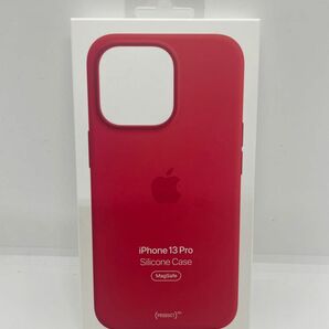 【新品未開封】Apple純正　MagSafe対応　iPhone 13 Pro シリコンケース　レッド