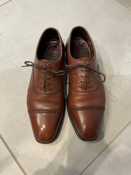 クロケット＆ジョーンズ ベルグレイブ サイズ6 1/2E 6.5 CHESTNUT BELGRAVE チェスナット ブラウン ビジネスシューズ 革靴 レザーシューズ