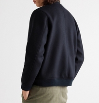 美品 A.P.C. アーペーセー ririジップ 中綿 エコダウン入 ウールメルトン ボンバージャケット MA-1ブルゾン XS ネイビー 紺 BLOUSON KARL_画像10