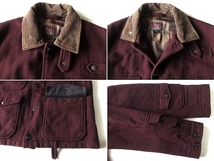 USA製 WOOLRICH WOOLEN MILLS ウールリッチウーレンミルズ 中綿入 ウールヘリンボーンツイード ハンティングジャケット M 鈴木大器氏時代_画像4