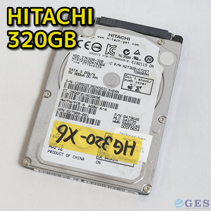 【320-X5】HITACHI HGST 2.5インチHDD 320GB HTS723232A7A364 7mm厚 SATA2【動作中古品/送料込み/Yahoo!フリマ購入可】