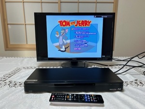 18年製 ★動作品 TOSHIBA REGZA Blu-ray Disc DBR-W508 東芝 レグザ HDD&ブルーレイディスクレコーダー リモコン付き