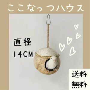 [ rare commodity ] bird house coconut ( pet parakeet . floor day off place playing place .. house nest bed bed toy bird toy house here natsu)