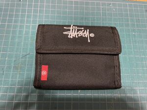 STUSSY 財布 折財布ブラック 