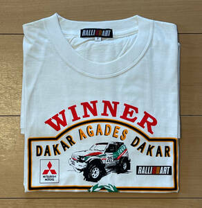 ラリーアート RALLIART 三菱 MITSUBISHI Kenjiro 篠塚建次郎 パジェロ Pajero ダカールラリー Dakar Rally 1997 Tシャツ フリーサイズ