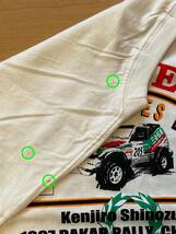 ラリーアート RALLIART 三菱 MITSUBISHI Kenjiro 篠塚建次郎 パジェロ Pajero ダカールラリー Dakar Rally 1997 Tシャツ フリーサイズ_画像6