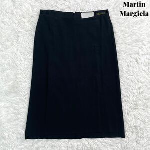 【美品】Martin Margiela マルタン マルジェラ ロング スカート 04AW アーカイブ ブラック 38 ここのえ