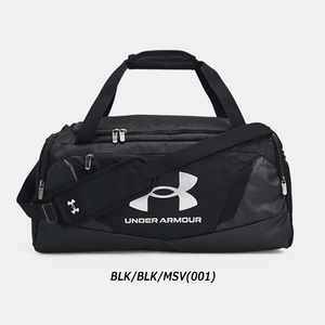 【定価4,950円】アンダーアーマー ダッフルバッグ(1369222-001 BLK/BLK/MSV)ダッフル SM ボストンバッグ 新品値札付【UNDER ARMOUR正規品】