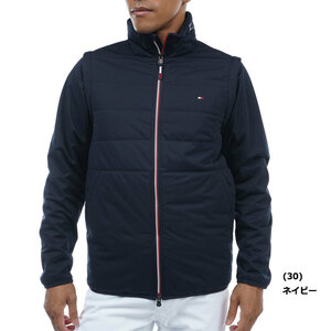 [ regular price 30,800 jpy ] Tommy Hilfiger Golf men's jacket (THMA388-30 navy *LL)[TOMMY HILFIGER] new goods price . attaching '23 autumn winter new work 