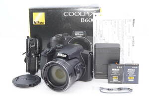 超美品★Nikon ニコン COOLPIX B600 ブラック 光学60倍 軽量 コンパクトデジタルカメラ★元箱付き 11065