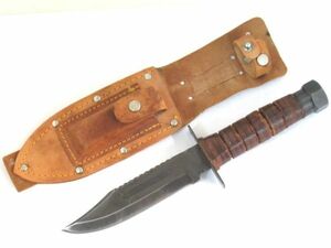 Z 8-8 アウトドアナイフ 兼常 Kanetsune ナイフ 全長24.0cm 革ケース 砥石付 キャンプ アウトドア