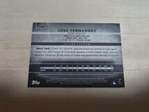 Jose Fernandez 99枚 直筆 サイン メモラ カード ジャージ MLB TOPPS プロ野球 ホセ フェルナンデス_画像2