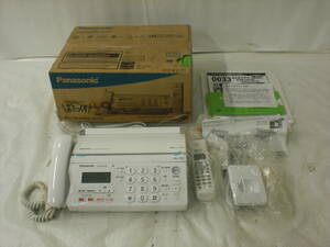 湘/Panasonic/おたっくす/デジタルコードレスFAX 子機1台付き/KX-PW308-W/PFAP1018/ファックス/説明要確認/通電のみ確認★祭10.27-062★