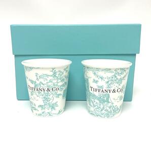 【新品】 Tiffany & Co. ティファニー コーヒーカップ ペア ボーンチャイナ 海外 限定品の画像1