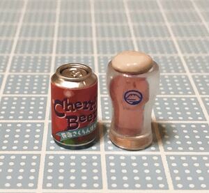 ミニチュア 缶ビール グラスビール C（単品）★ 富士丸酒店 3 ★ リーメント 食玩 ぷちサンプル ドールハウス 地ビール