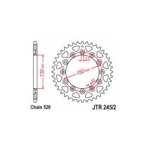 新品 JTR245/2.40 リヤスプロケット 40T MVX250 XL-X250 RD RE XL350 R XL600 LM RMの画像2