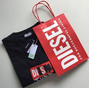 新品　ショッパー付　Diesel ディーゼル　メンズ　スローガン　Tシャツ