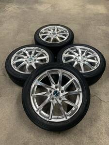 【タイヤ＆ホイールセット】17インチ 5穴 WEDS LEONIS GREILA α ★ 205/50R17 ROADSTONE N Blue eco SH01【S17-2】