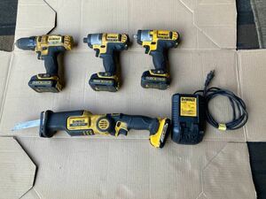 DEWALT/デウォルト インパクト/ドリル/レシプロソー 10.8V DCF813/DCF815/DCD710/DCS310 4点セット