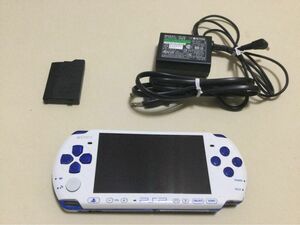 PSP 3000 ホワイトブルー 本体セット！ ※メモリースティック欠品