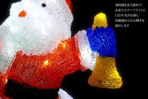 1円～ 売り切り サンタクロース サンタ 煙突 モチーフライト高さ50cm クリスマス LEDイルミネーション LEDライト ガーデン 屋内屋外 KR-34_画像4