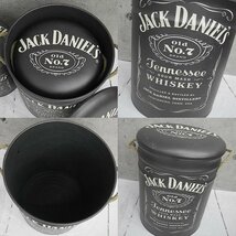 スツール ジャックダニエル JACK DANIELS ブリキ アメリカン雑貨 アンティーク ゴミ箱 収納 チェア インテリア おしゃれ 3個セット BZ-145_画像6