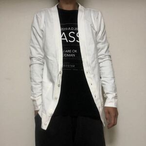 USA製Goodwearグッドウェア天竺編みコットン カーディガンMスリムフィット