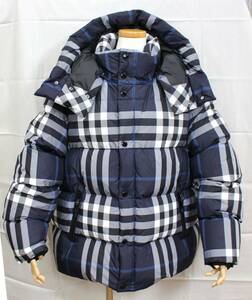 Y5946#◆中古品◆BURBERRY バーバリー ダウンジャケット バーバリーチェック フーデッド パデッドジャケット サイズ LG(180/100A)