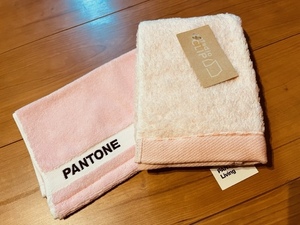 PANTONE　パントン　今治タオル　スタジオクリップ　ピンク　ハンドタオル　2枚セット　ピンク