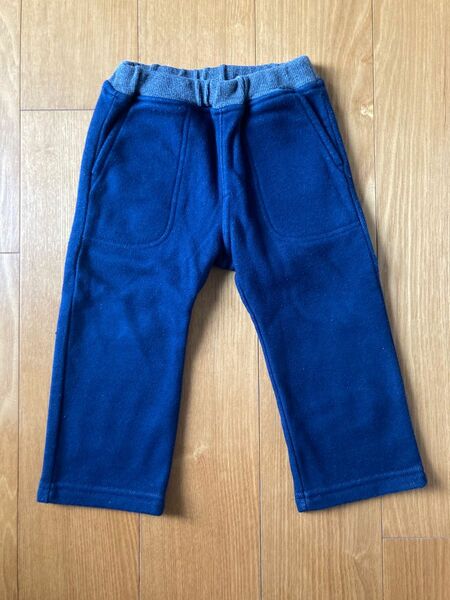 無印良品　ズボン　デニム　パンツ　裏起毛　80