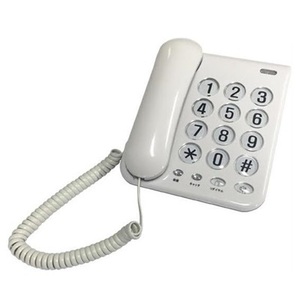 電話機 本体 シンプルフォン ホワイト カシムラ NSS-07（固定電話器/簡単/かんたん/シンプル/電話）