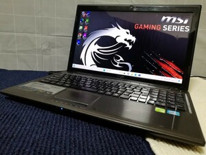 ★高速SSHD 750GB 激安 i5 15.6インチWXGA液晶搭載 ゲーミングノートPC MSi CX61 (Core i5-3230M 2コア/8GB/Wi-Fi/Webカメラ/Windows11)