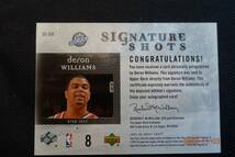 Deron Williams 2005-06 Upper Deck Sweet Shot Signature Shots_画像2