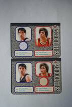 John Stockton & Dan Dickau 2002-03 Fleer Tradition School Ties Game-Used Single 2枚組_画像1