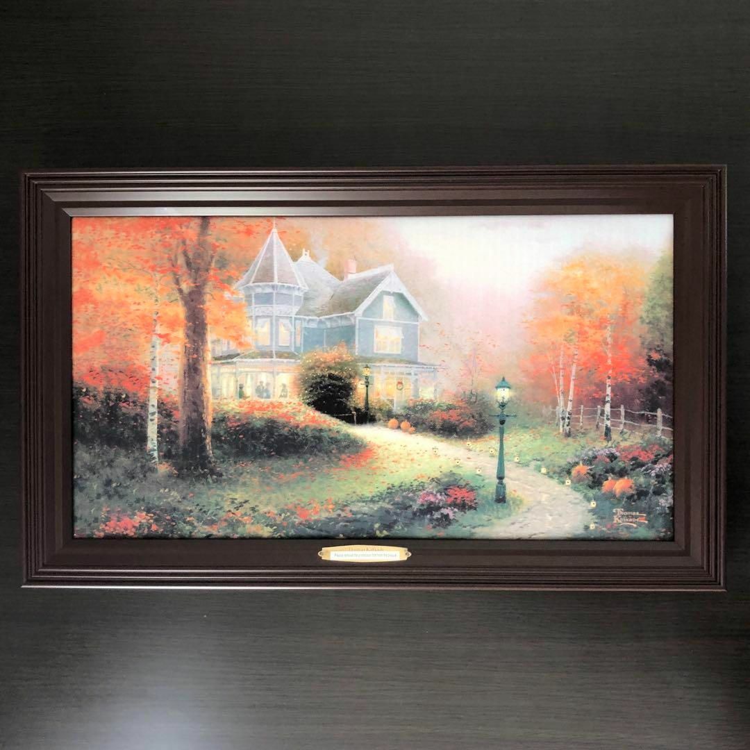 Nouveau Thomas Kinkade peinture éclairer éclairage brillant outre-mer automne Thomas Kinkade, ouvrages d'art, peinture, autres