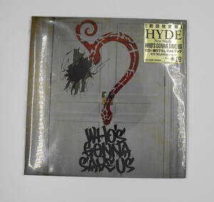 CD 新品未開封　送料無料　HYDE　WHO‘S　GONNA　SAVE　US　フォトブック