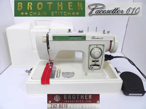 【よろづ屋】ブラザーミシン BROTHER ZU2-B610 ペースセッター Pacesetter 610 フットコントローラーあり ハンドクラフト(TM1122-120)