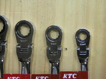 ＫＴＣ ★ ラチェットコンビネーションレンチ６種 首振りタイプ LMSR1-17F LMSR1-15F ～ LMSR1-08F 計６点 未使用品 _画像3