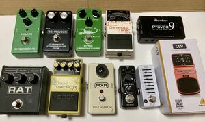 歪み系中心 エフェクター まとめて セット ProcoTS7 RAT2 / Boss OD-2 / MXR micro amp / Providence ...等 合計11台