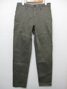 23区 HOMME オンワード樫山 メンズ チノパン ストレートパンツ カーキ色 サイズ44 ■L27052SSS23-230611-10-3