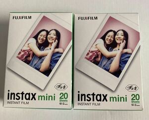 富士フイルム [チェキ instax mini 専用フィルム]10枚入り 2パック合計40枚