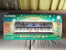 CASIO カシオ LK-35 光ナビゲーションキーボード 61鍵盤 ネイビー 電子ピアノ 鍵盤楽器 アダプター_画像1