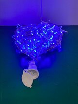 1円～ 展示品 青-LD55 LED照明 イルミネーション 30m 500球 祭り 誕生日 クリスマス LED 電飾 クセサリー 豪華 宅配便 60サイズ_画像1