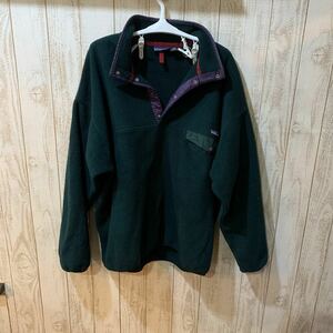 入手困難品★中古・ Patagonia パタゴニア★　フリースプルオーバー　緑　サイズXL