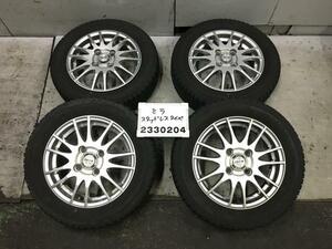 社外 スタッドレス 4J＋42 PCD100 4穴 ハブ径67mm ヨコハマ ICE GUARD iG50 PLUS 155/65R13 2019年 ワゴンR ムーブ タント パレット 011225