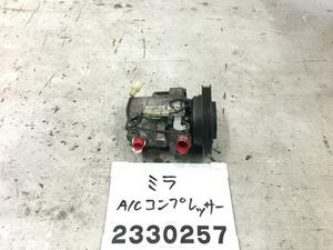 ミラ L275S エアコンコンプレッサー KF-VE Xリミテッド T22 88320-B2060 C-6 011253