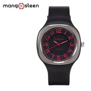  new goods Mangosteen MS-106A analogue quarts black watch wristwatch waterproof fashion Raver 